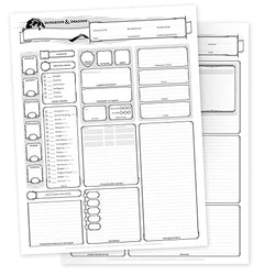 Dungeons And Dragons 5E: Character Sheets And Folio (Set Of 24 Sheets)