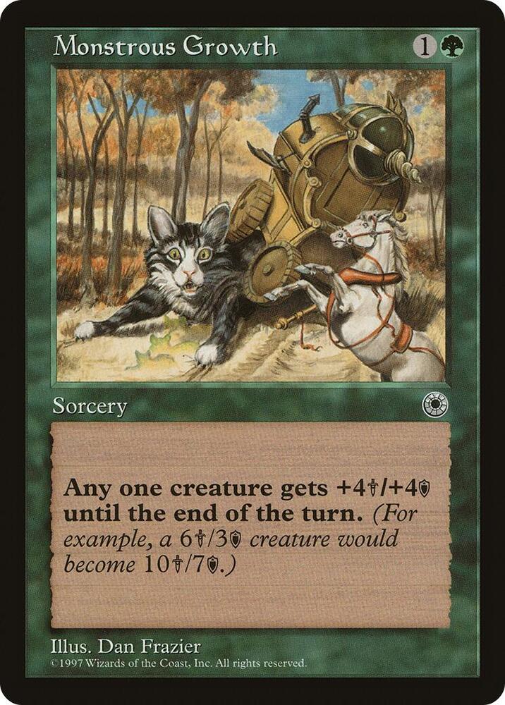 Monstrous Growth (No Flavor Text) [Portal]