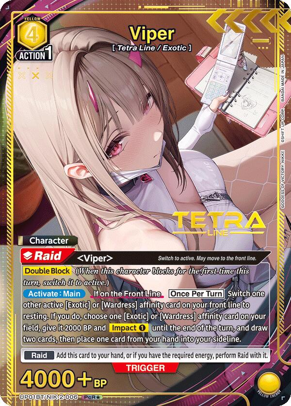 Viper (PcR*) (UP01BT/NIK-2-006) [UP01BT: GODDESS OF VICTORY: NIKKE Precious Booster]