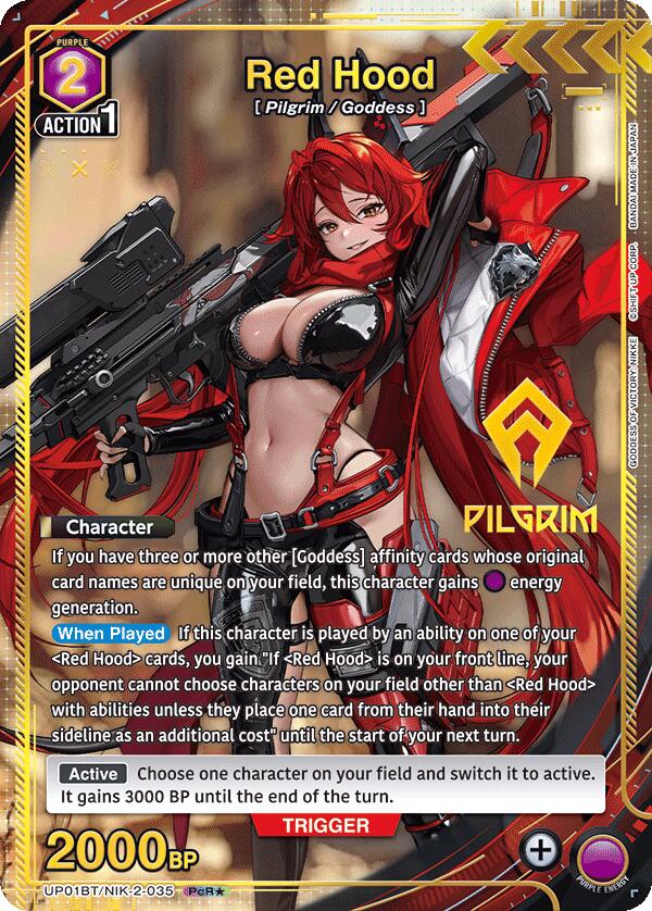 Red Hood (035) (PcR*) (UP01BT/NIK-2-035) [UP01BT: GODDESS OF VICTORY: NIKKE Precious Booster]