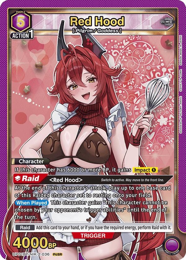 Red Hood (036) (UP01BT/NIK-2-036) [UP01BT: GODDESS OF VICTORY: NIKKE Precious Booster]