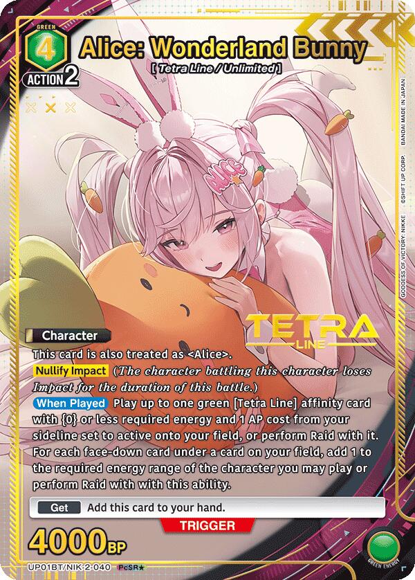 Alice: Wonderland Bunny (PcSR*) (UP01BT/NIK-2-040) [UP01BT: GODDESS OF VICTORY: NIKKE Precious Booster]