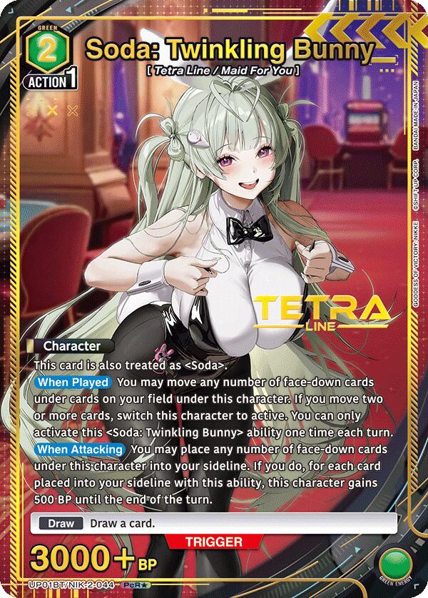 Soda: Twinkling Bunny (PcR*) (UP01BT/NIK-2-044) [UP01BT: GODDESS OF VICTORY: NIKKE Precious Booster]