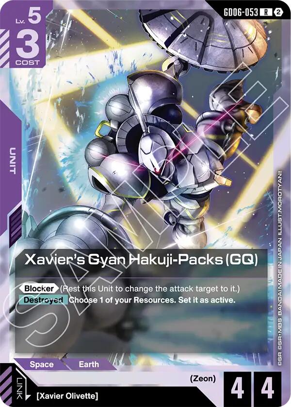 Xavier's Gyan Hakuji-Packs (GQ) (GD06-053) [Stardust Trails]