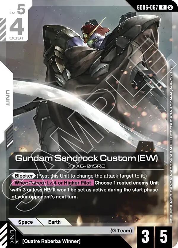 Gundam Sandrock Custom (EW) (GD06-067) [Stardust Trails]