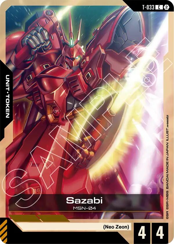 Sazabi (T-033) Token (T-033) [Stardust Trails]