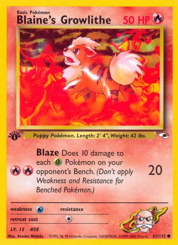 Blaine's Growlithe (62/132) [Gym Heroes Unlimited]