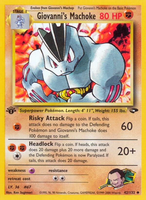Giovanni's Machoke (42/132) [Gym Challenge Unlimited]
