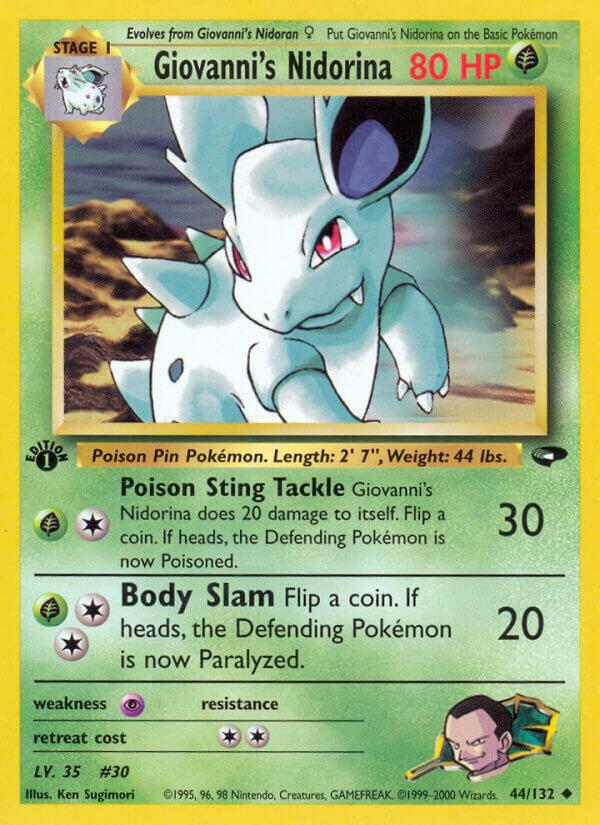 Giovanni's Nidorina (44/132) [Gym Challenge Unlimited]