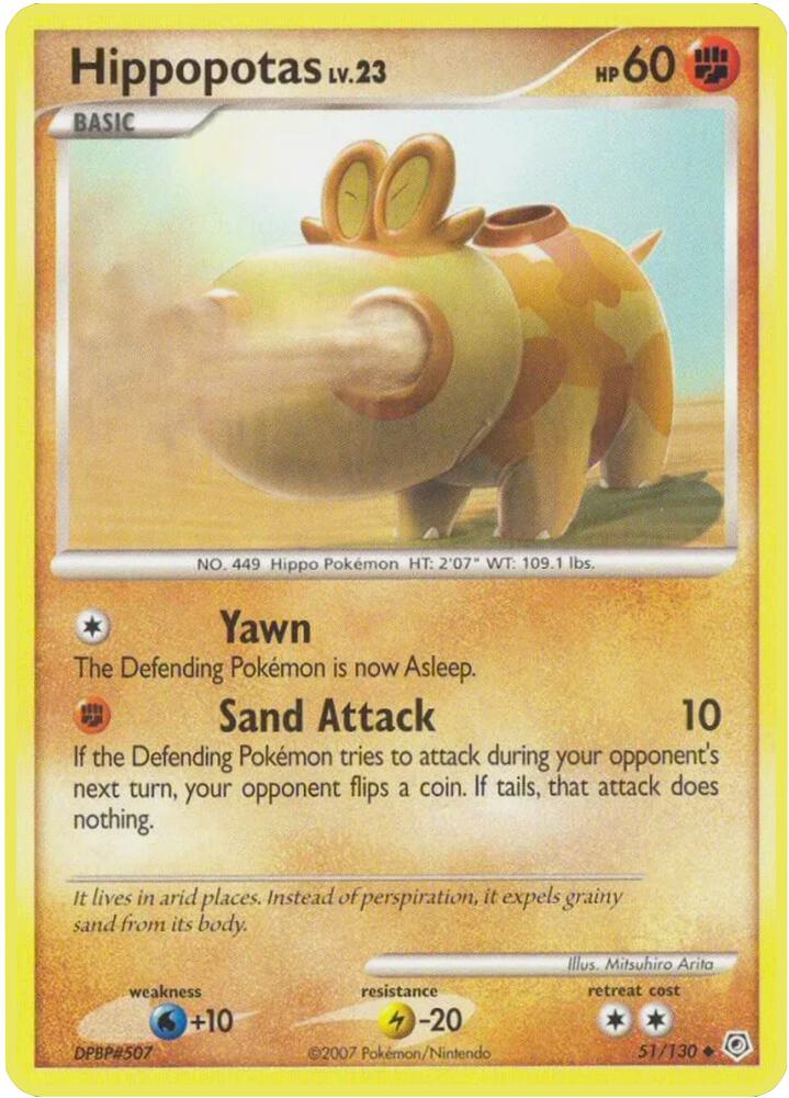 Hippopotas (51/130) [Diamond & Pearl: Base Set]