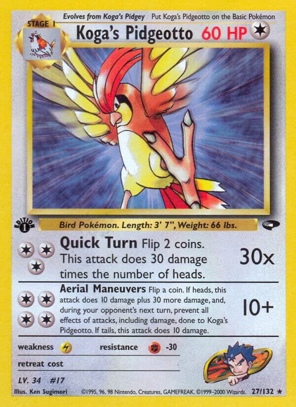 Koga's Pidgeotto (27/132) [Gym Challenge Unlimited]