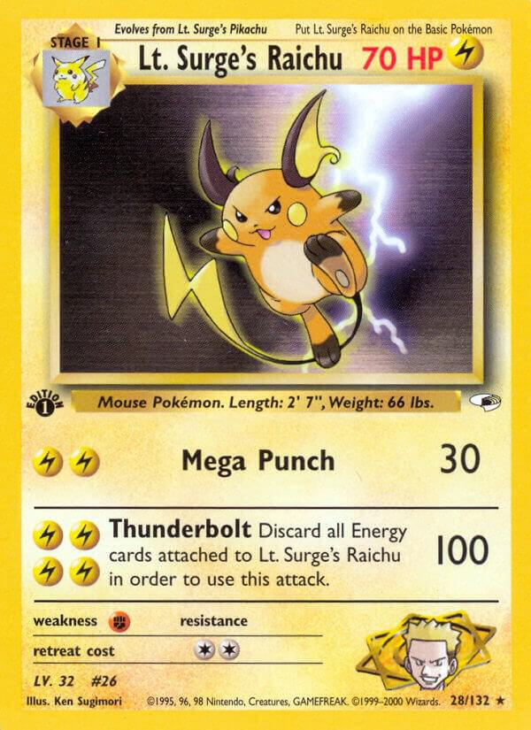 Lt. Surge's Raichu (28/132) [Gym Heroes Unlimited]