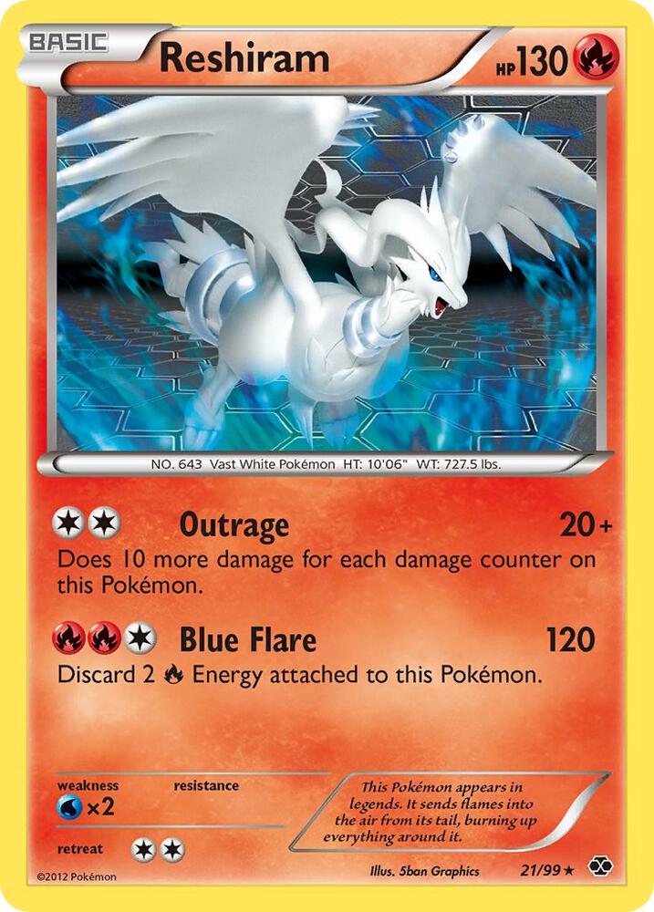 Reshiram (21/99) [Black & White: Next Destinies]