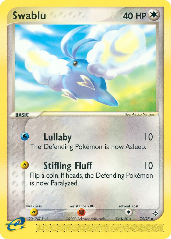 Swablu (75/97) [EX: Dragon]