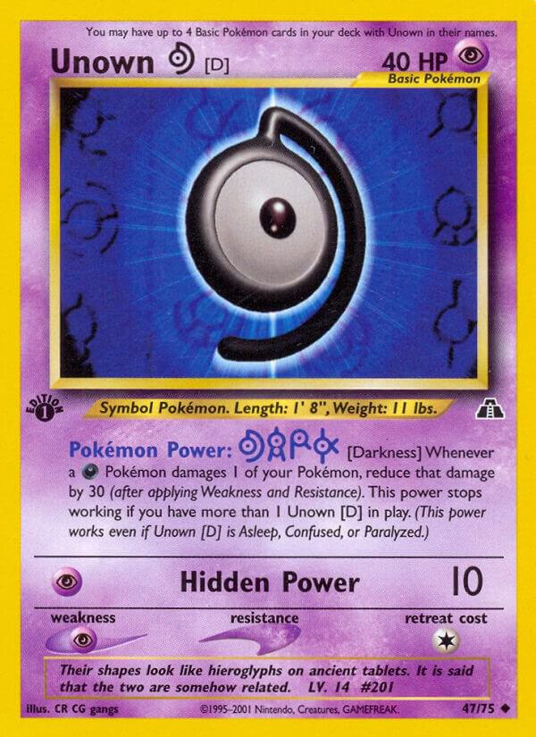 Unown [D] (47/75) [Neo Discovery Unlimited]