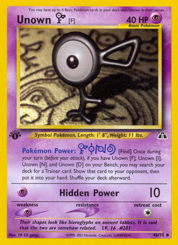 Unown [F] (48/75) [Neo Discovery Unlimited]