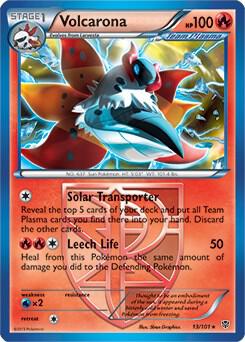 Volcarona (13/101) (Theme Deck Exclusive) [Black & White: Plasma Blast]