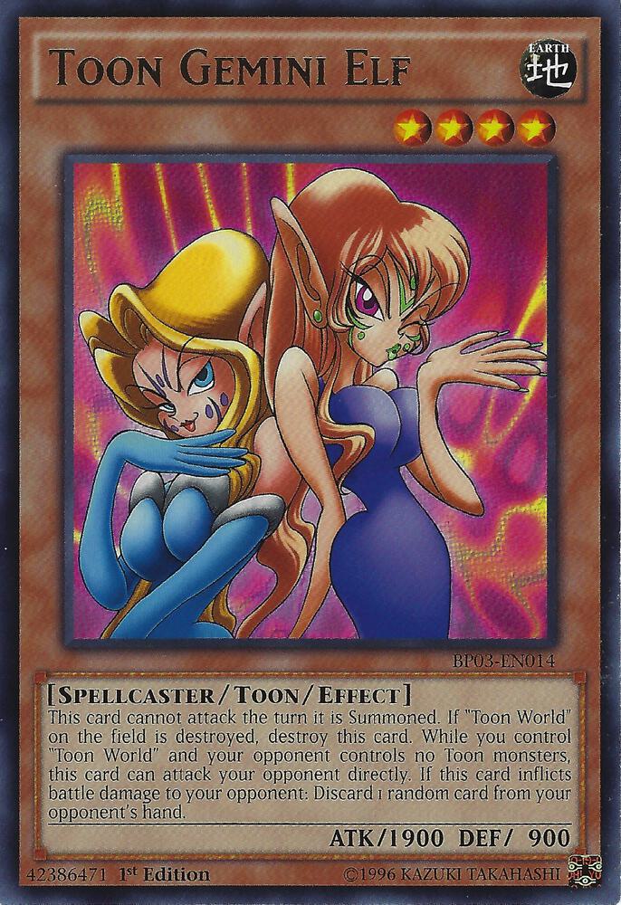 Toon Gemini Elf [BP03-EN014] Rare