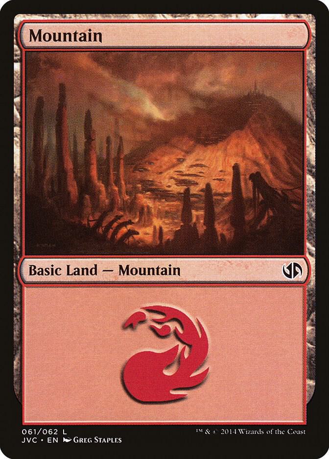 Mountain (61) [Duel Decks Anthology]