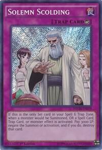 Solemn Scolding [NECH-EN079] Secret Rare