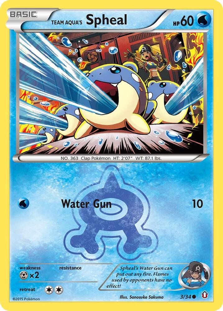 Team Aqua's Spheal (3/34) [XY: Double Crisis]
