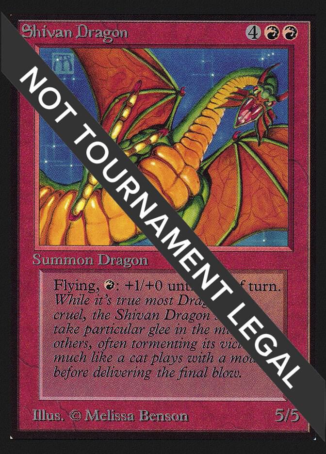 Shivan Dragon [International Collectors' Edition]