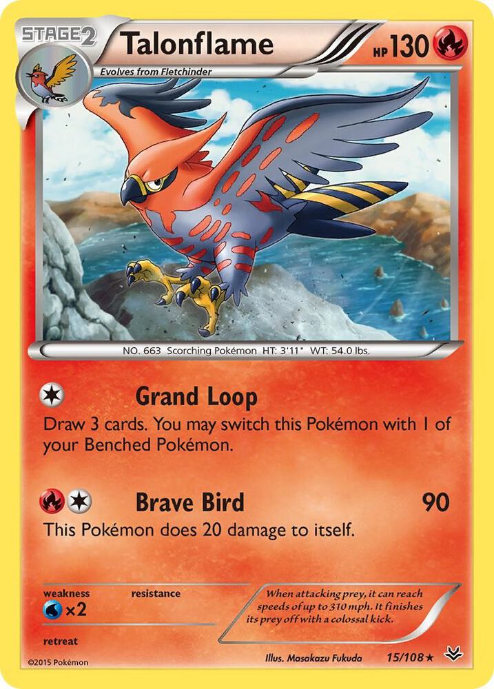 Talonflame (15/108) [XY: Roaring Skies]