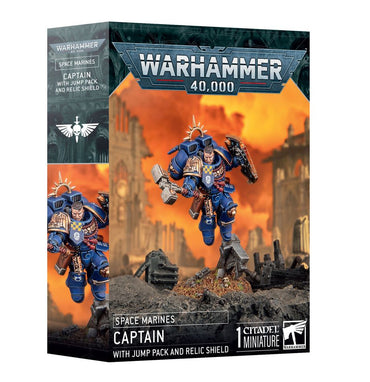 Warhammer 40,000 - Space Marines: Captain with Jump Pack and Relic Shield