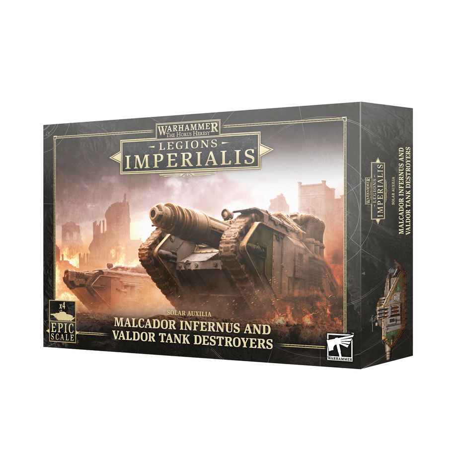 Warhammer, The Horus Hersey: Legions Imperialis: Solar Auxilia: Malcador Infernus and Valdor Tank Destroyers