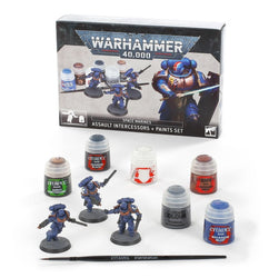 Warhammer 40k: Space Marines: Assault Intercessors + Paints Set