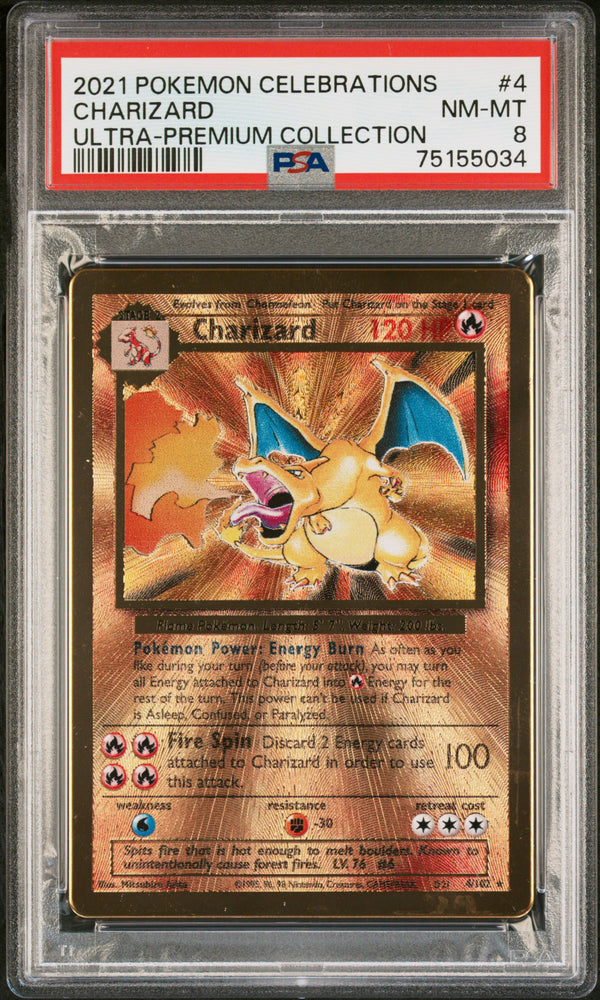 2021 Pokemon Celebrations Ultra-Premium Collection Charizard 4 - PSA NM-MT 8 - 75155034