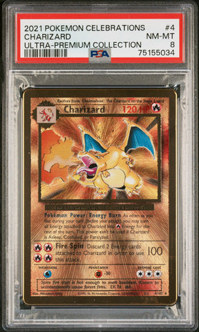 2021 Pokemon Celebrations Ultra-Premium Collection Charizard 4 - PSA NM-MT 8 - 75155034
