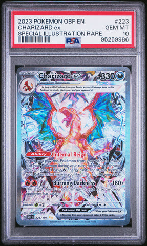 2023 Pokemon Obsidian Flames Charizard ex 223 - PSA GEM MT 10 - 95259986