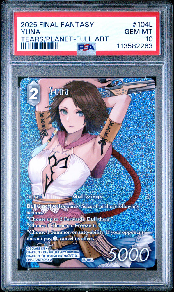 2025 Final Fantasy Tears Of The Planet Yuna 104L - PSA GEM MT 10 - 113582263