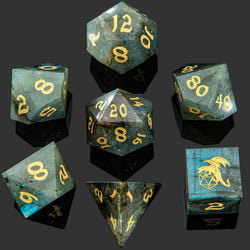 Dragon's Hoard Gemstone Polyhedral Dice Set