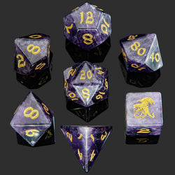 Dragon's Hoard Gemstone Polyhedral Dice Set