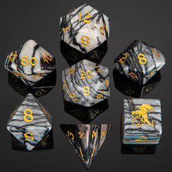 Dragon's Hoard Gemstone Polyhedral Dice Set