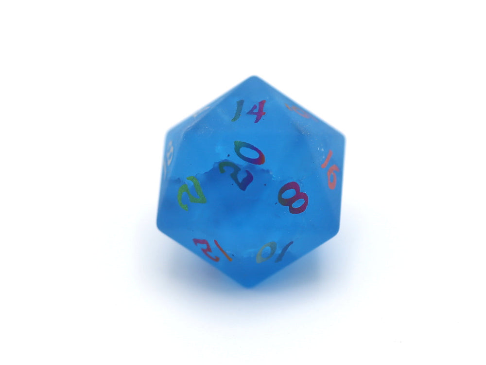 Single Gemstone D20 Dice