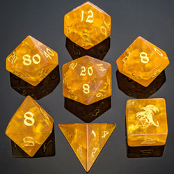 Dragon's Hoard Gemstone Polyhedral Dice Set