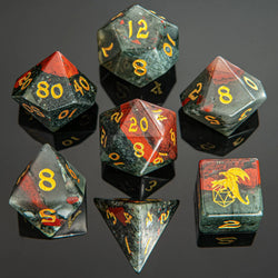 Dragon's Hoard Gemstone Polyhedral Dice Set