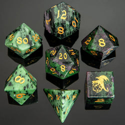 Dragon's Hoard Gemstone Polyhedral Dice Set