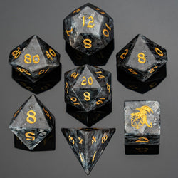 Dragon's Hoard Gemstone Polyhedral Dice Set