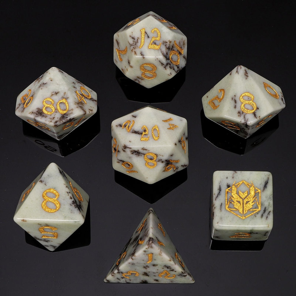 Dragon's Hoard Gemstone Polyhedral Dice Set