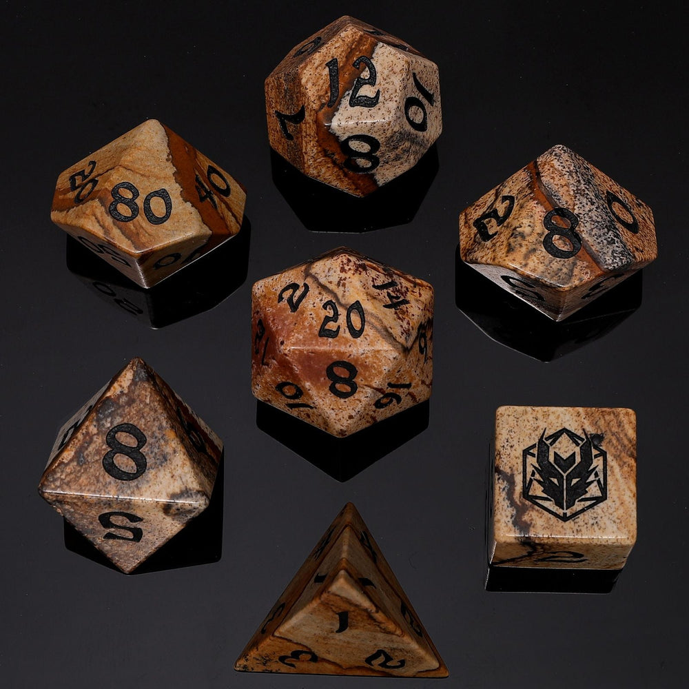 Dragon's Hoard Gemstone Polyhedral Dice Set