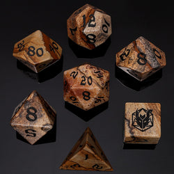 Dragon's Hoard Gemstone Polyhedral Dice Set