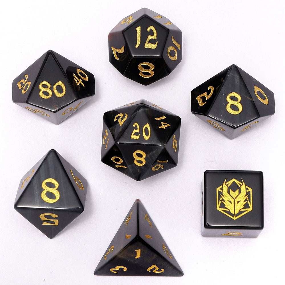 Dragon's Hoard Gemstone Polyhedral Dice Set