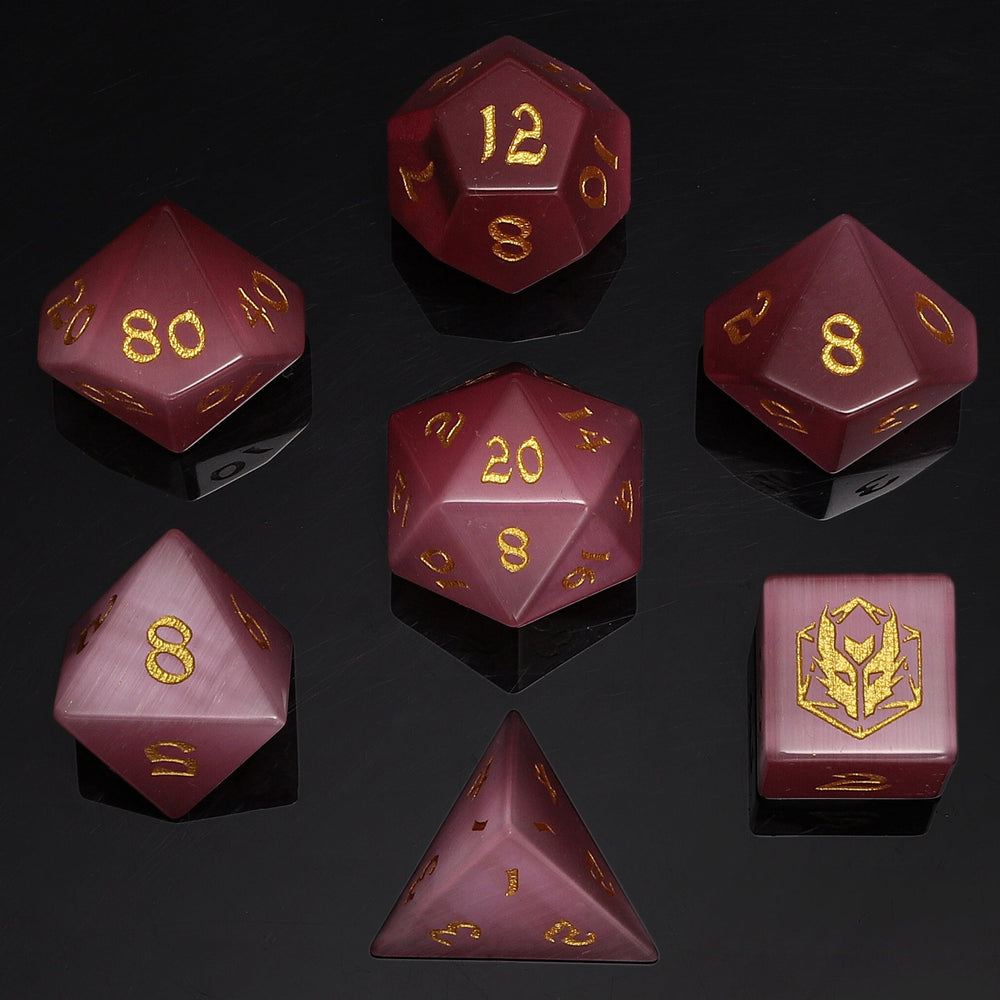 Dragon's Hoard Gemstone Polyhedral Dice Set