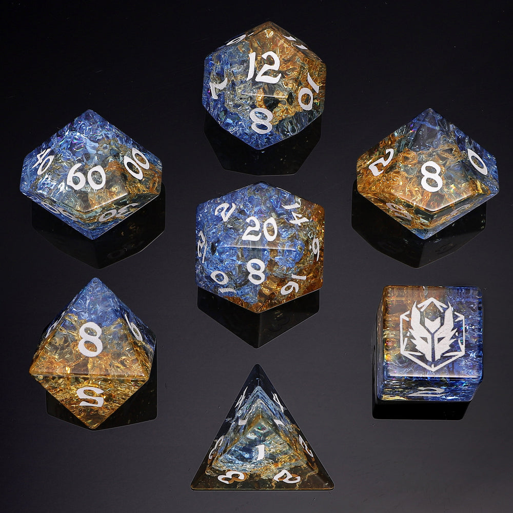 Dragon's Hoard Gemstone Polyhedral Dice Set