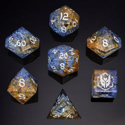 Dragon's Hoard Gemstone Polyhedral Dice Set