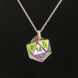 Metal D20 Necklace